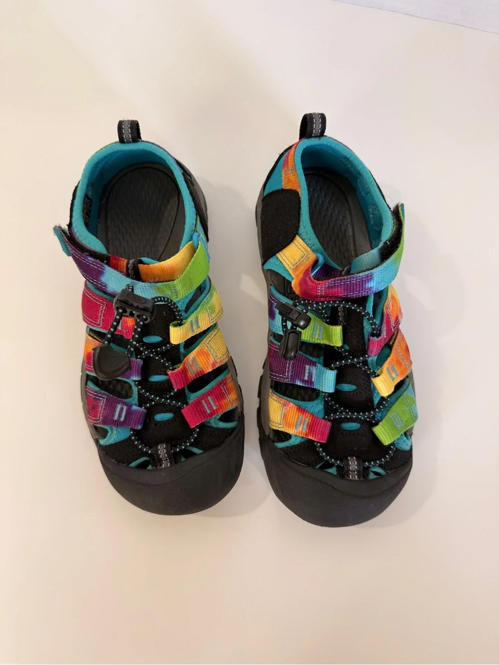 Keen Kids Multicolor Outdoor Sandals - Rainbow tie dye Straps